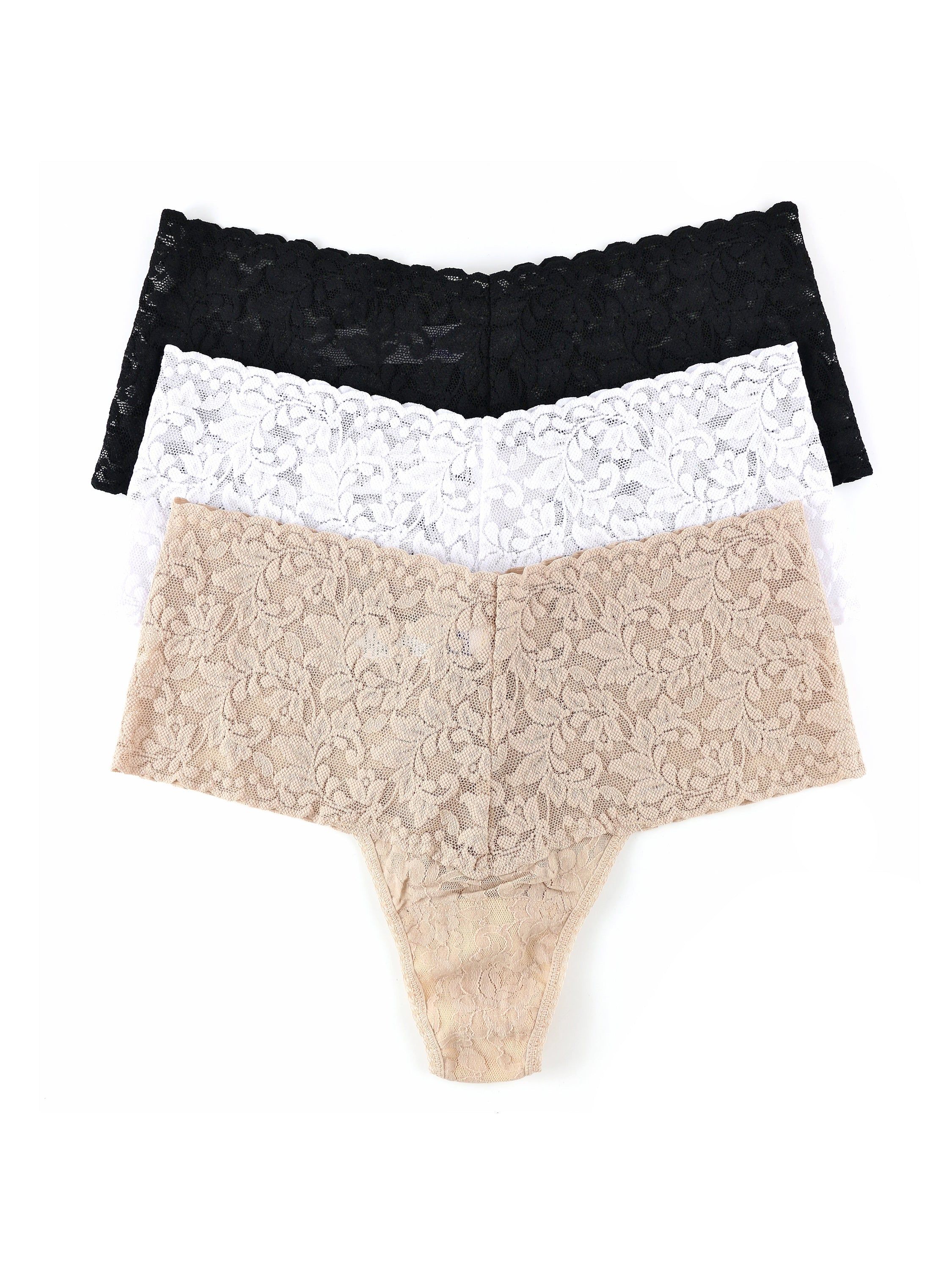 3 Pack Retro Lace Thong Exclusive sold by Hanky Panky product image thumbnail 10