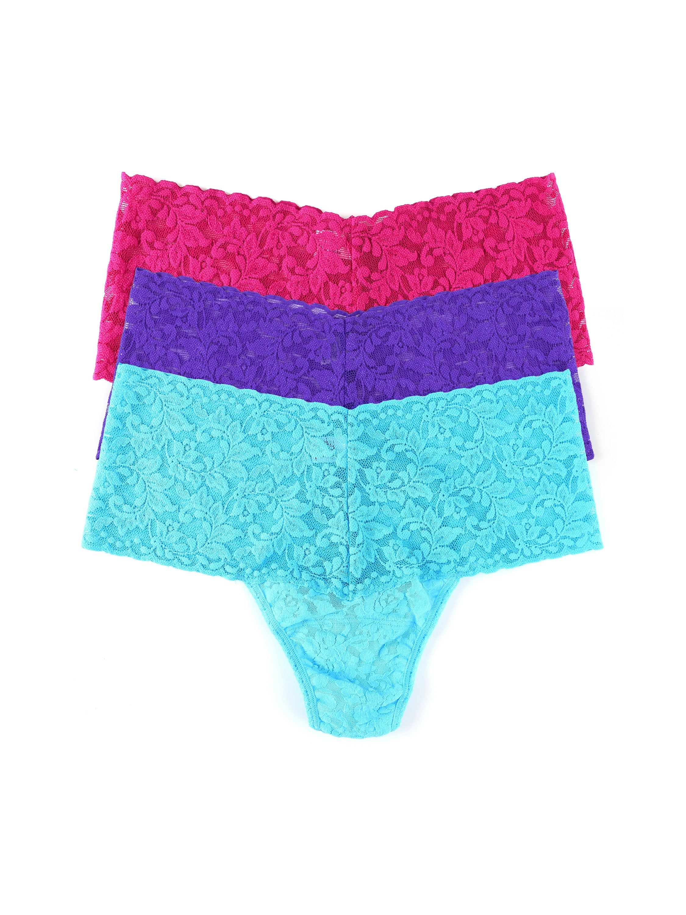 3 Pack Retro Lace Thong Exclusive sold by Hanky Panky product image thumbnail 2