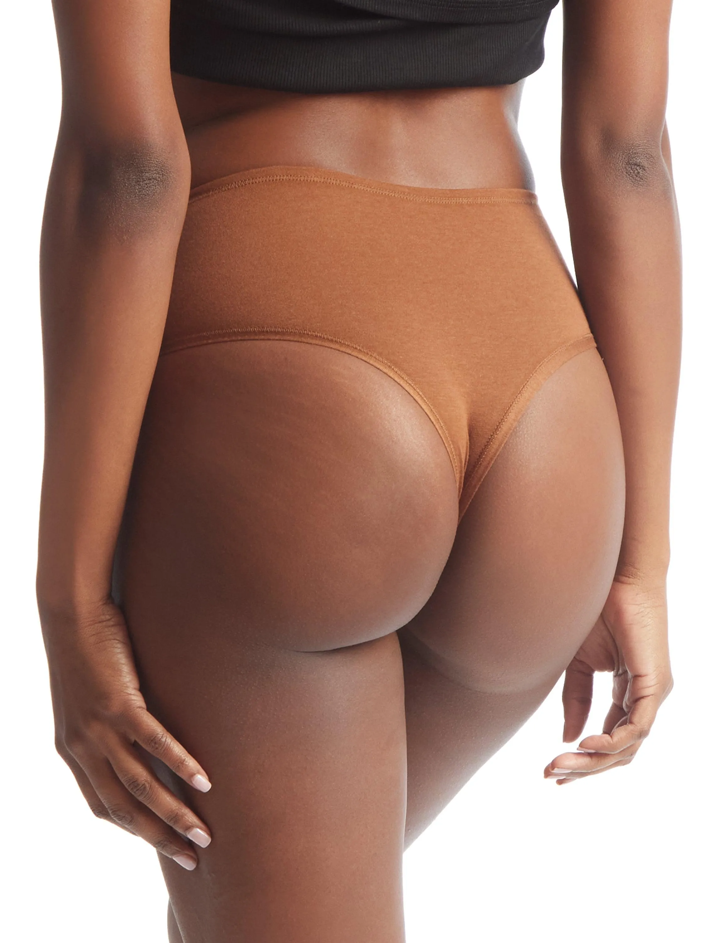 PlayStretch™ High Rise Thong Macchiato Brown sold by Hanky Panky product image thumbnail 3