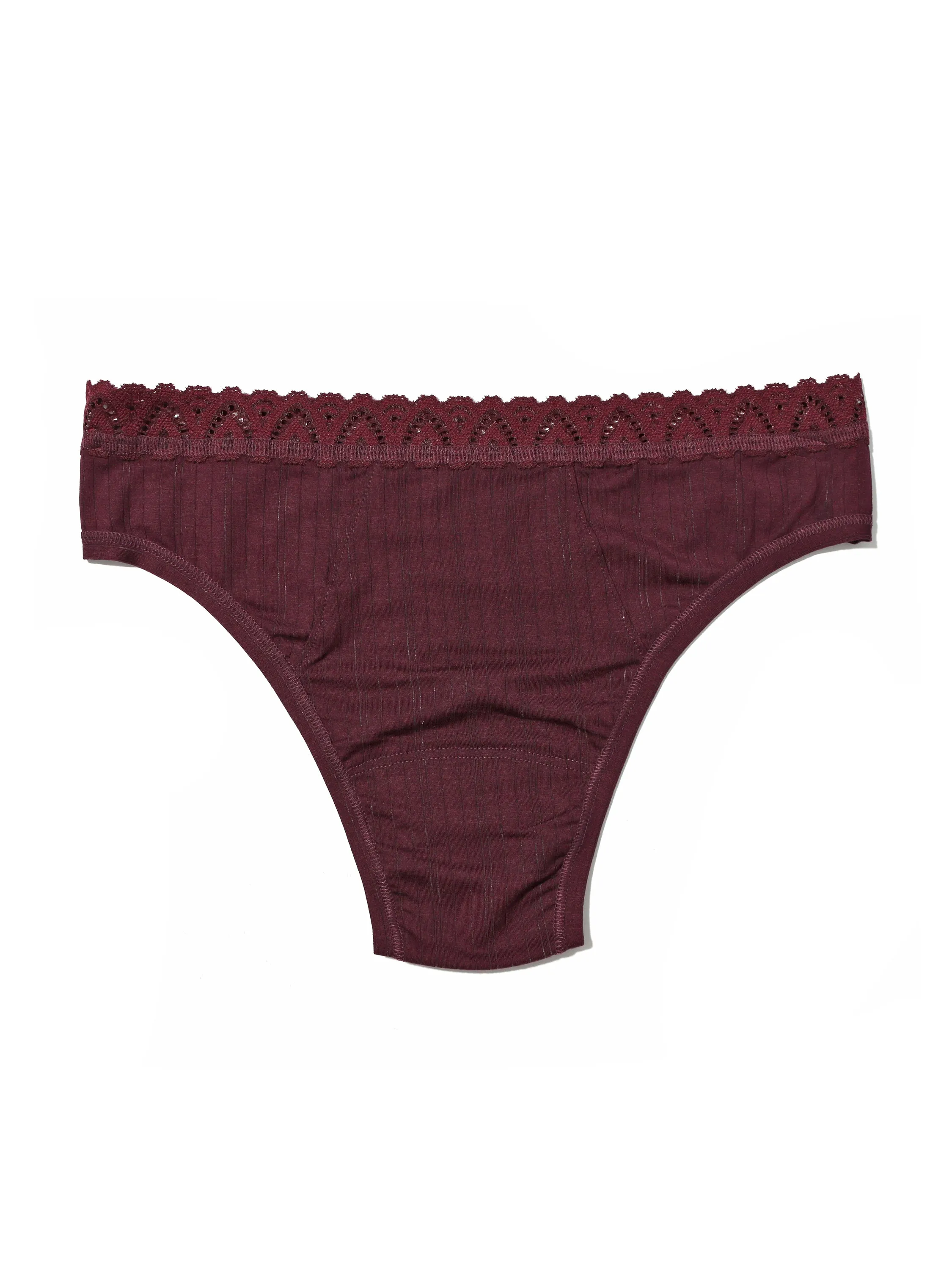 MellowLuxe™ Low Rise Thong Dried Cherry Red Sale sold by Hanky Panky product image thumbnail 3