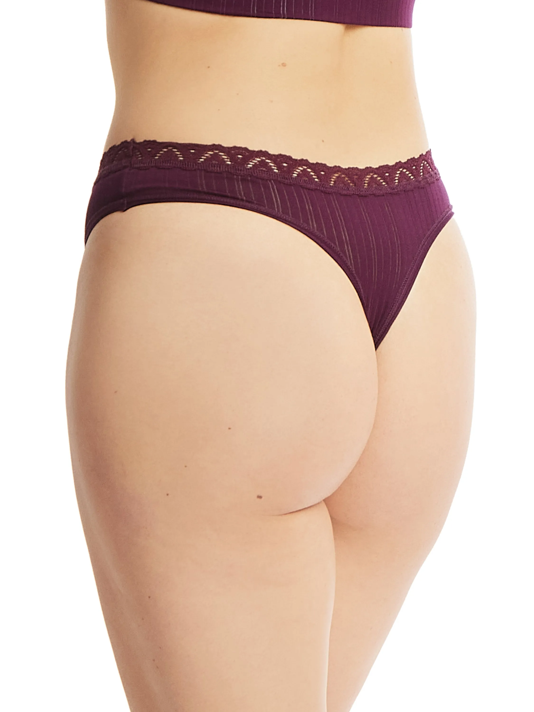 MellowLuxe™ Low Rise Thong Dried Cherry Red Sale sold by Hanky Panky product image thumbnail 2