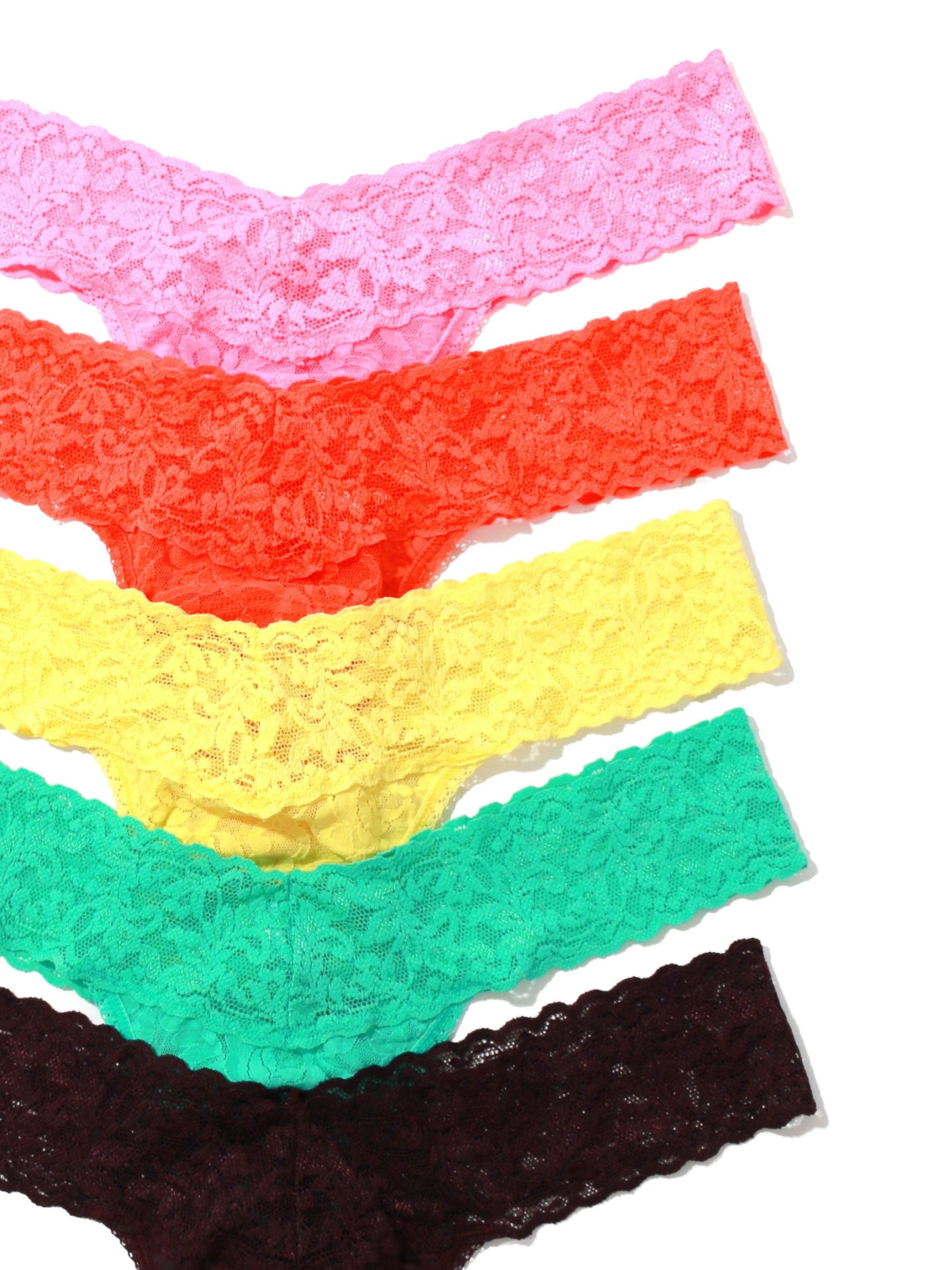 5 Pack Signature Lace Low Rise Thongs in Printed Box Sale sold by Hanky Panky product image thumbnail 2
