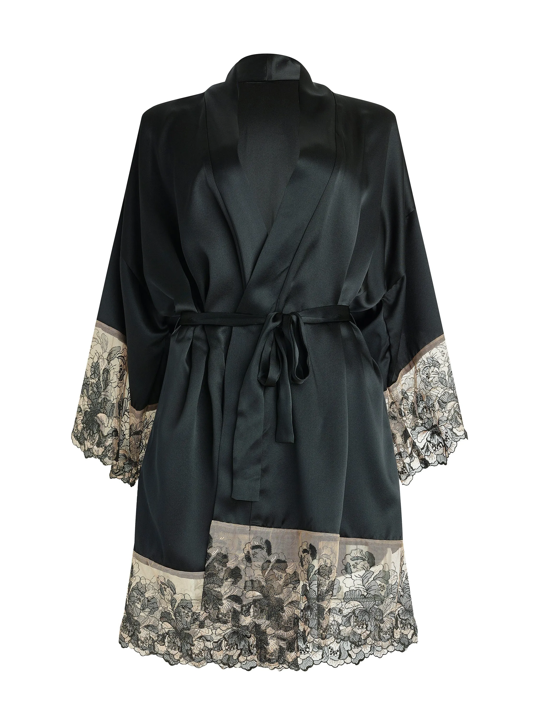 Prabal Gurung Rose Gold Silk Robe Sale sold by Hanky Panky product image thumbnail 2