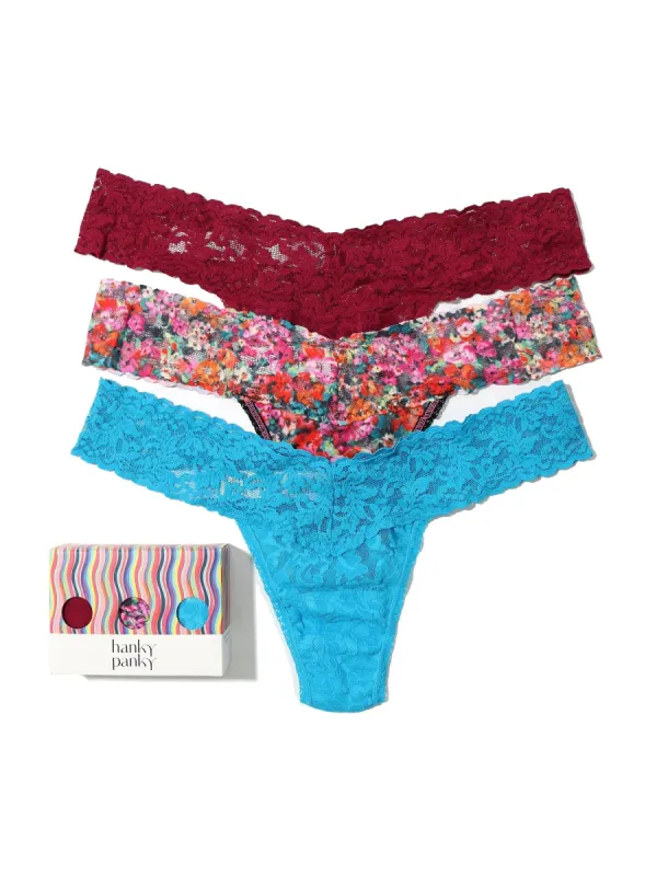 3 Pack Low Rise Thongs Exclusive Sale sold by Hanky Panky