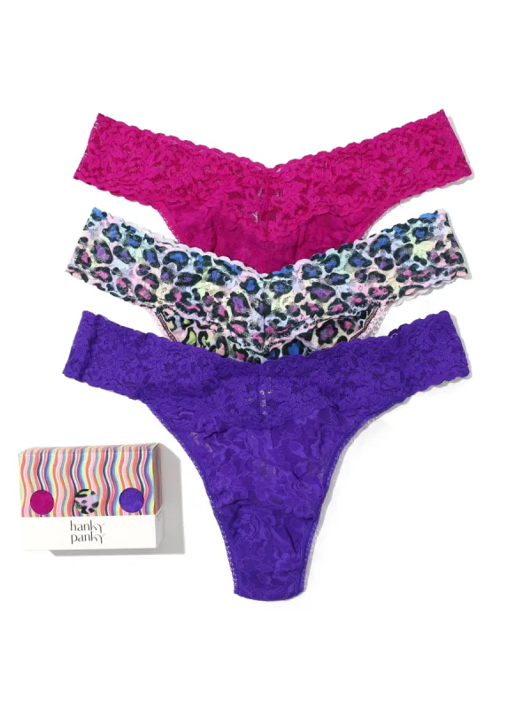 3 Pack Original Rise Thongs Exclusive Sale sold by Hanky Panky