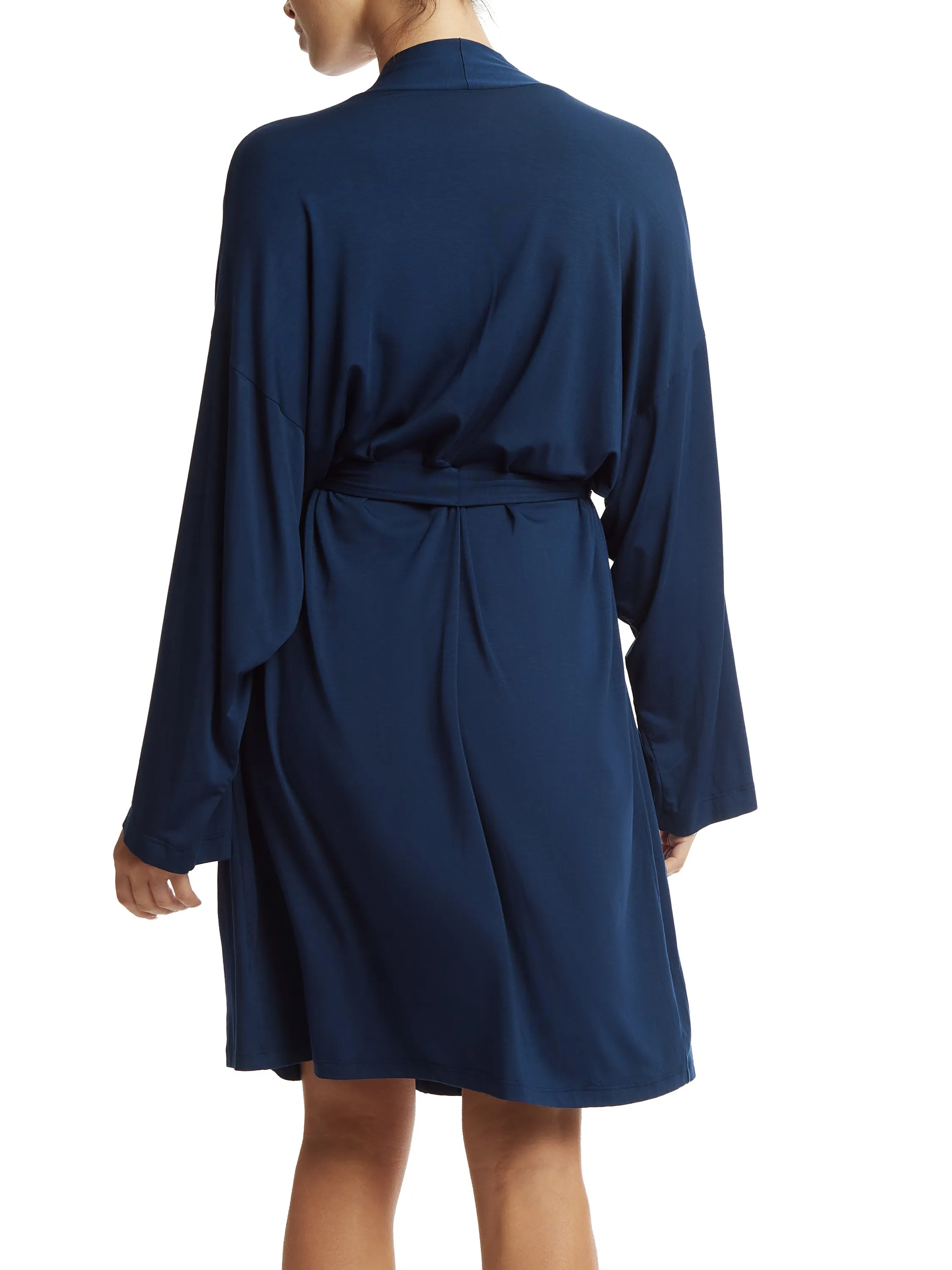 Unwind Knee Length Robe Hummingbird Blue Exclusive sold by Hanky Panky product image thumbnail 2