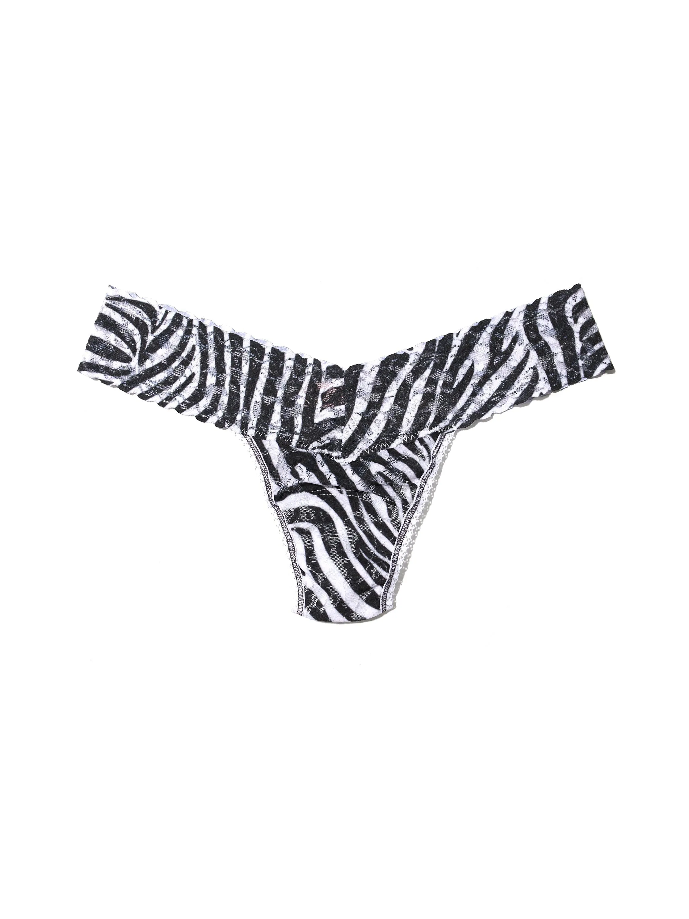 Printed Signature Lace Low Rise Thong A To Zebra Sale sold by Hanky Panky