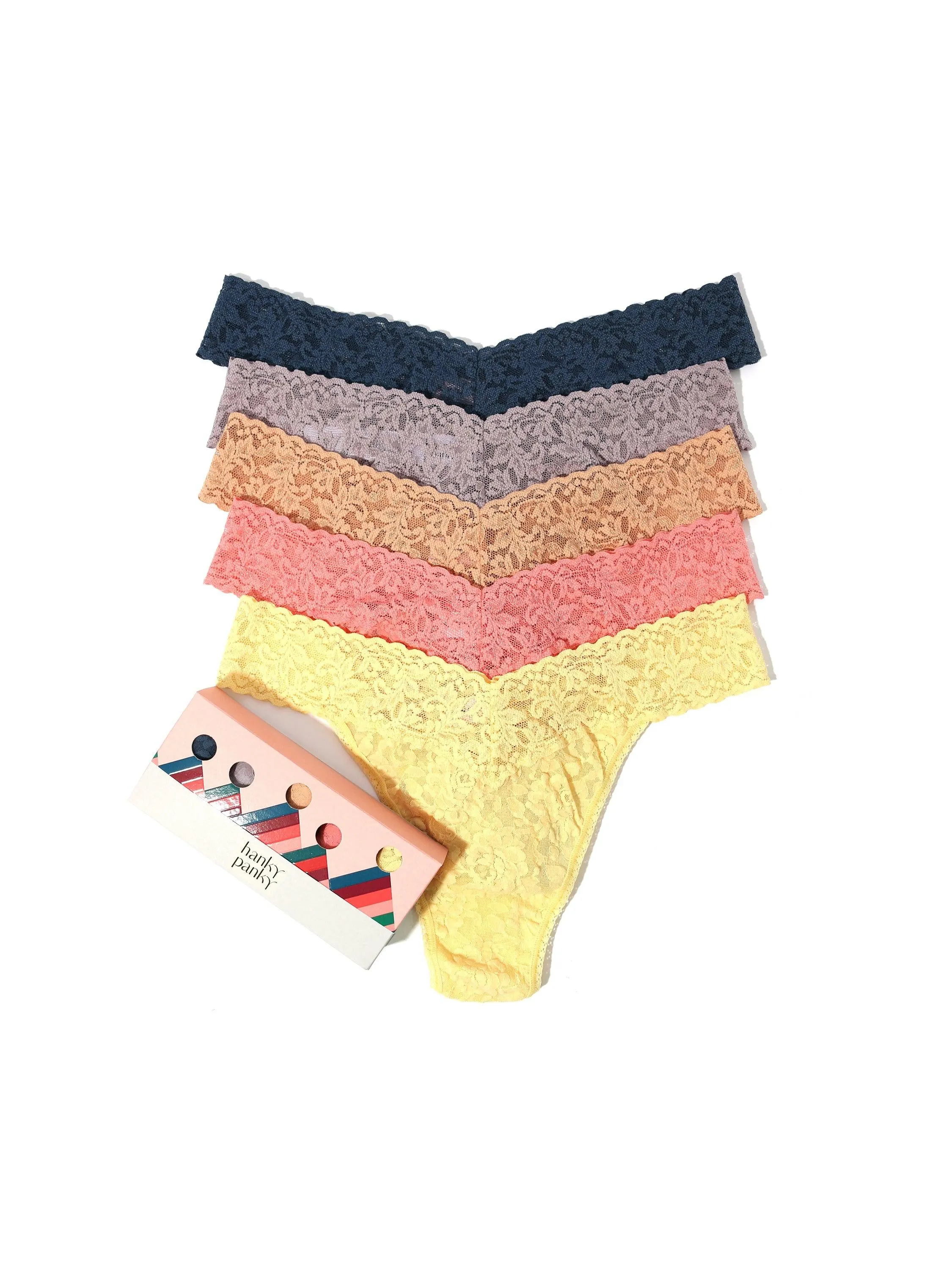 Holiday 5 Pack Original Rise Thongs sold by Hanky Panky