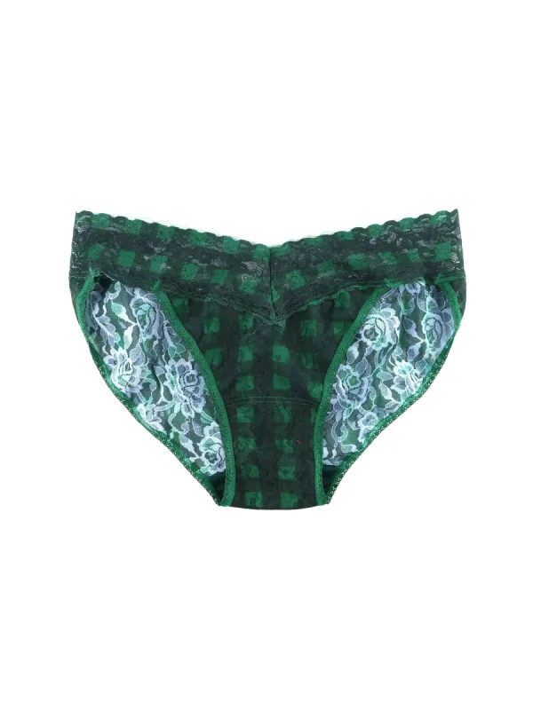 Printed Signature Lace V-Kini Sale Chess sold by Hanky Panky