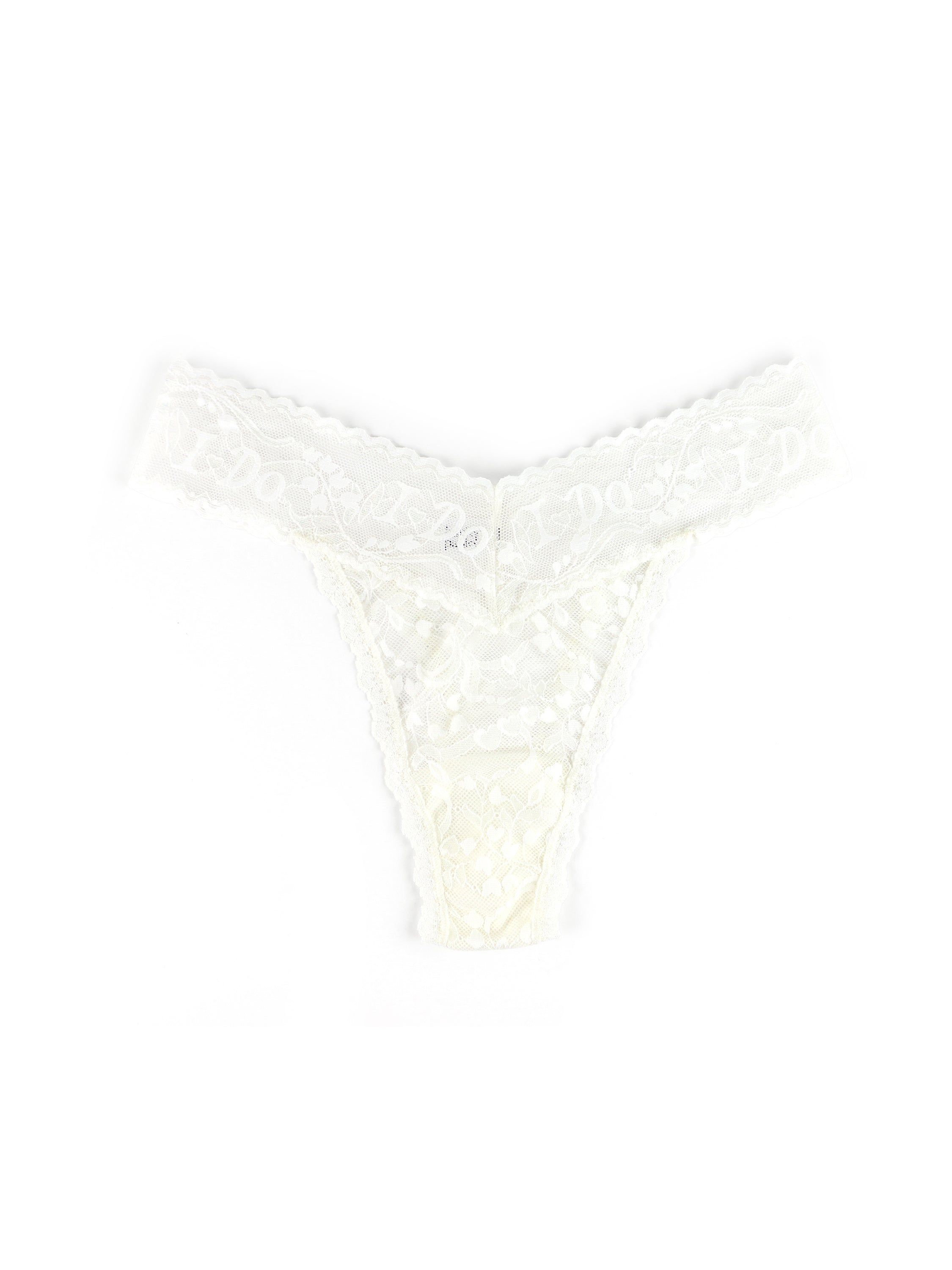 I Do Shimmer Original Rise Thong sold by Hanky Panky