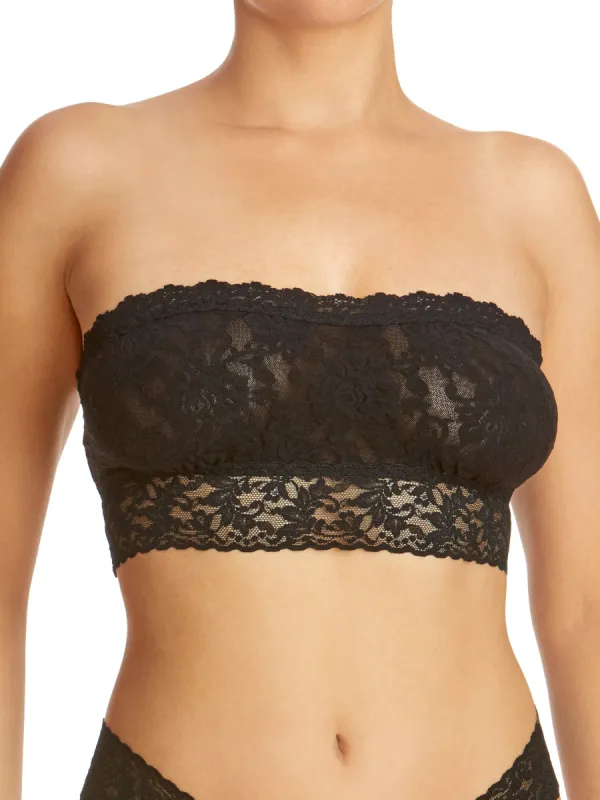 Signature Lace Lined Bandeau Bralette Black sold by Hanky Panky