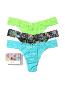 3 Pack Plus Size Signature Lace Original Rise Thongs Exclusive Voices On The Veranda sold by Hanky Panky