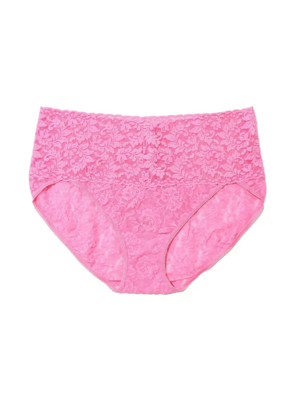 Plus Size Retro Lace V-Kini Taffy Pink Sale sold by Hanky Panky