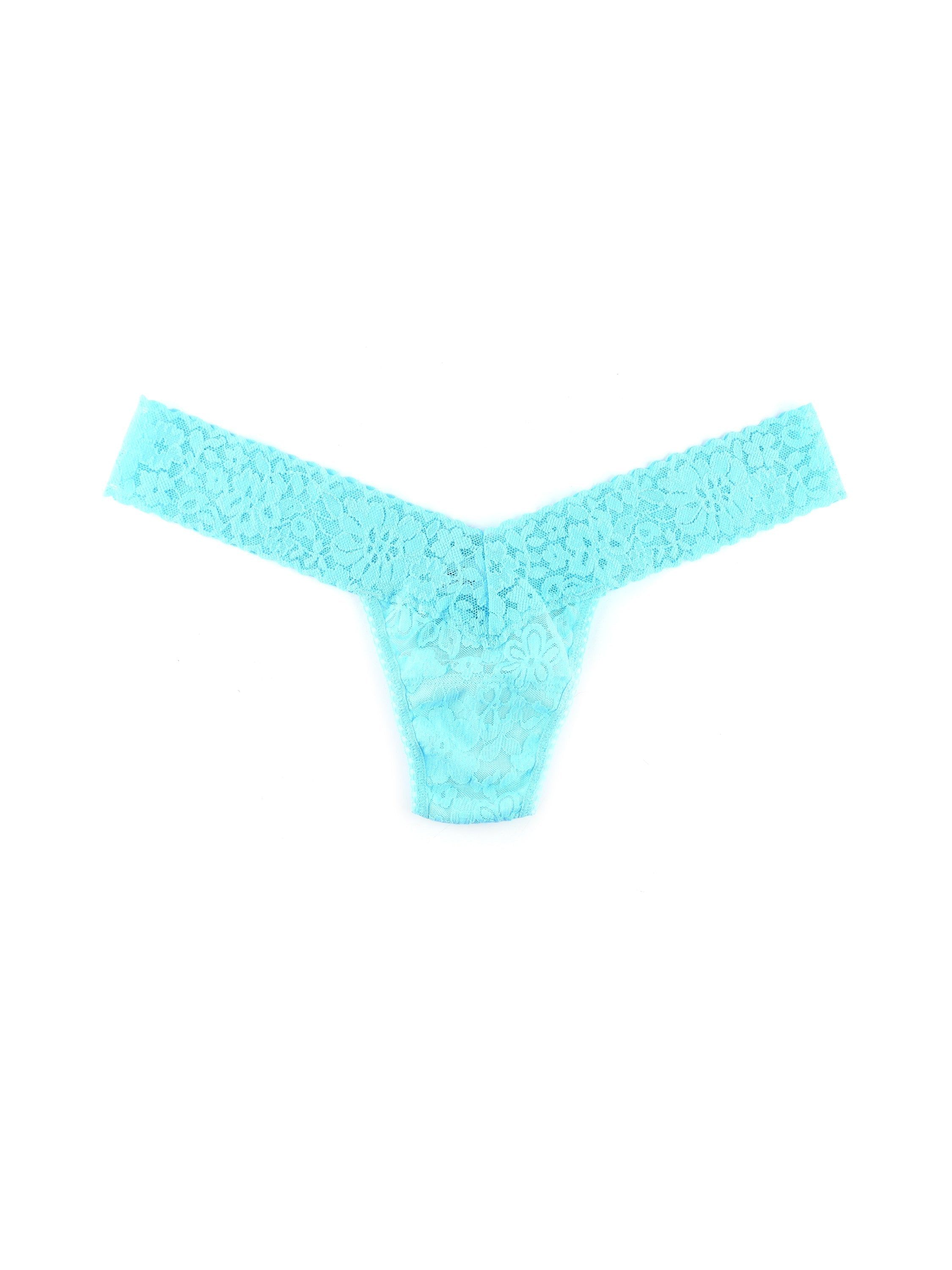 Daily Lace™ Low Rise Thong Whisper Blue Sale sold by Hanky Panky