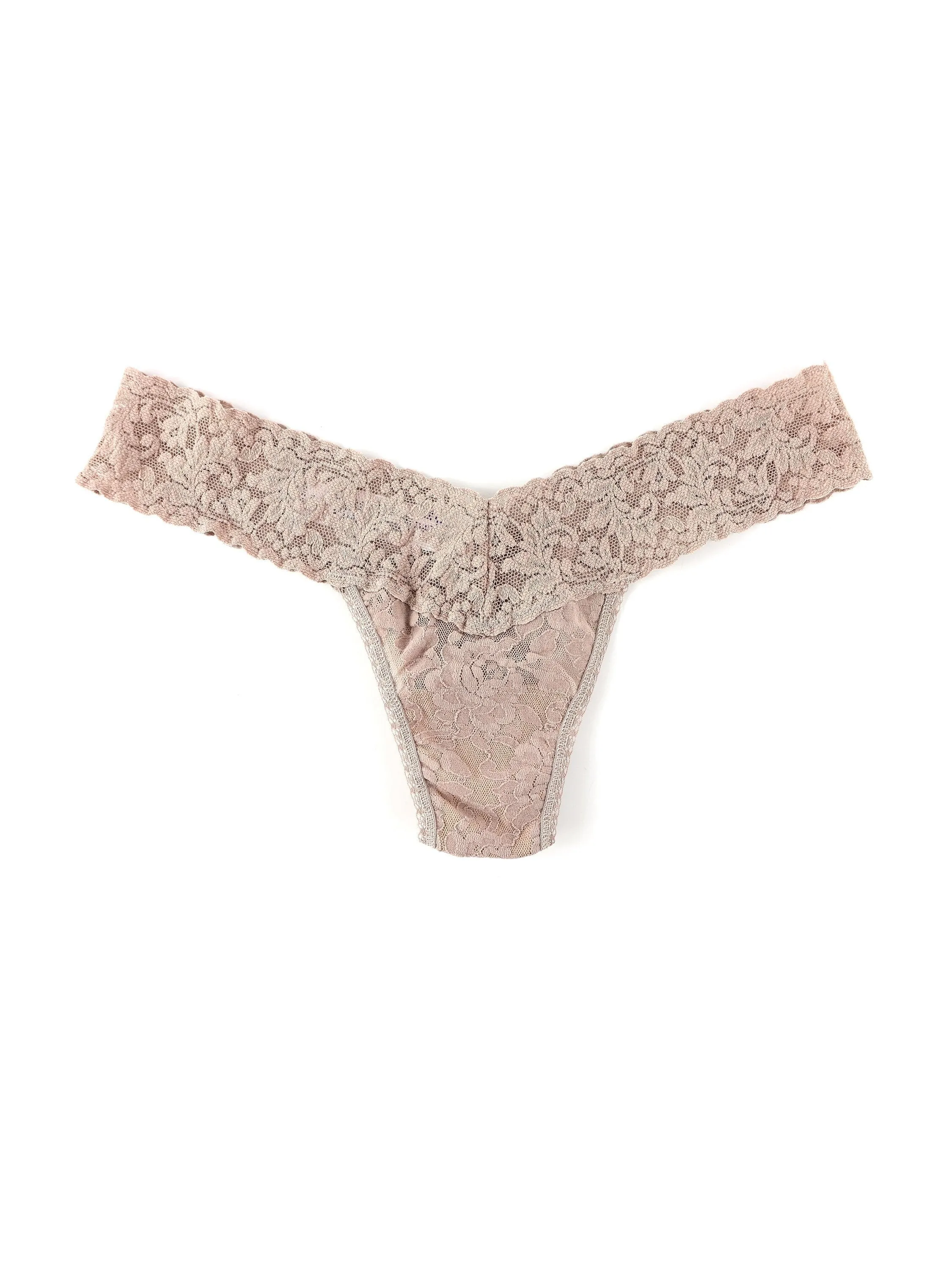 Signature Lace Low Rise Thong Taupe sold by Hanky Panky product image thumbnail 2