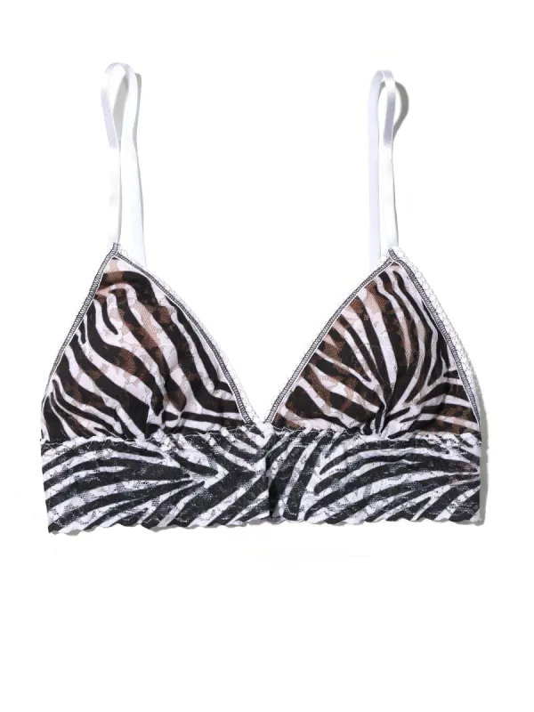 Printed Signature Lace Padded Triangle Bralette A To Zebra Sale sold by Hanky Panky