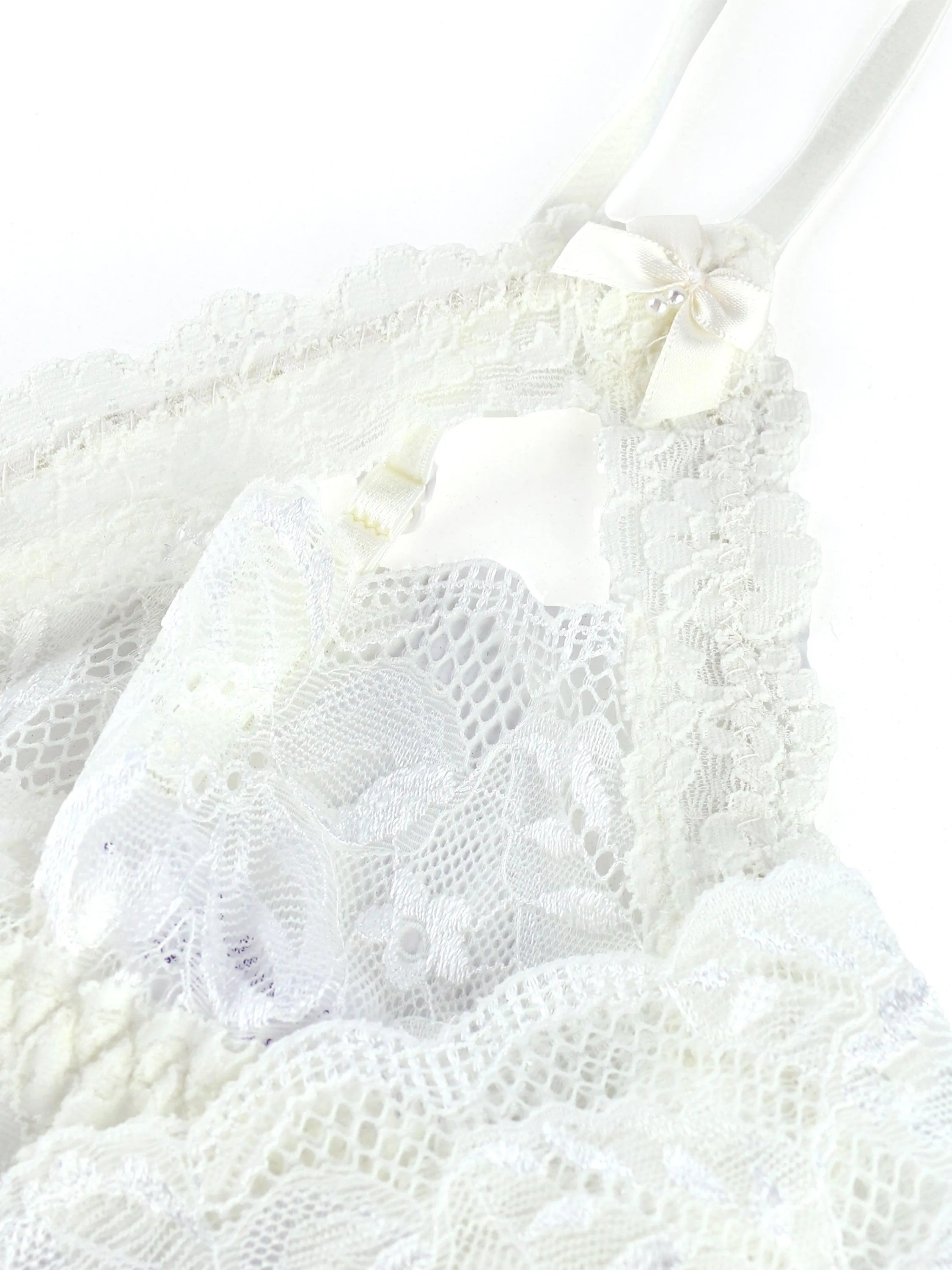 Honeymoon Crotchless Thong and Bralette Set sold by Hanky Panky product image thumbnail 2