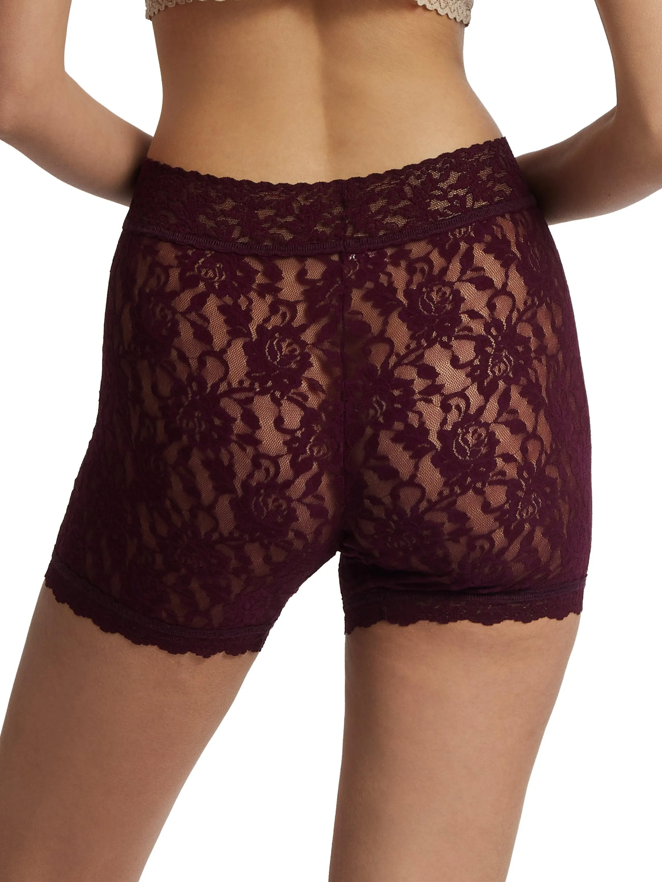 Signature Lace Boxer Brief Dried Cherry Red Sale sold by Hanky Panky product image thumbnail 3
