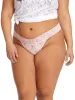 Plus Size Signature Lace® Original Rise Thong Bliss Pink sold by Hanky Panky