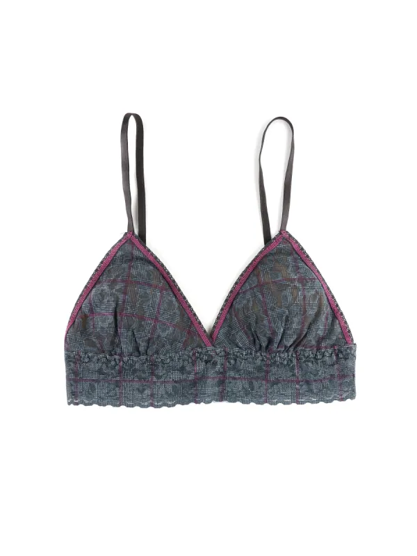Printed Signature Lace Padded Triangle Bralette Sale Academy Check sold by Hanky Panky
