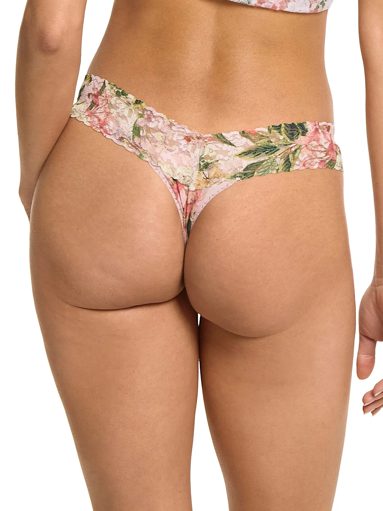 Printed Signature Lace Low Rise Thong French Garden Sale sold by Hanky Panky product image thumbnail 2