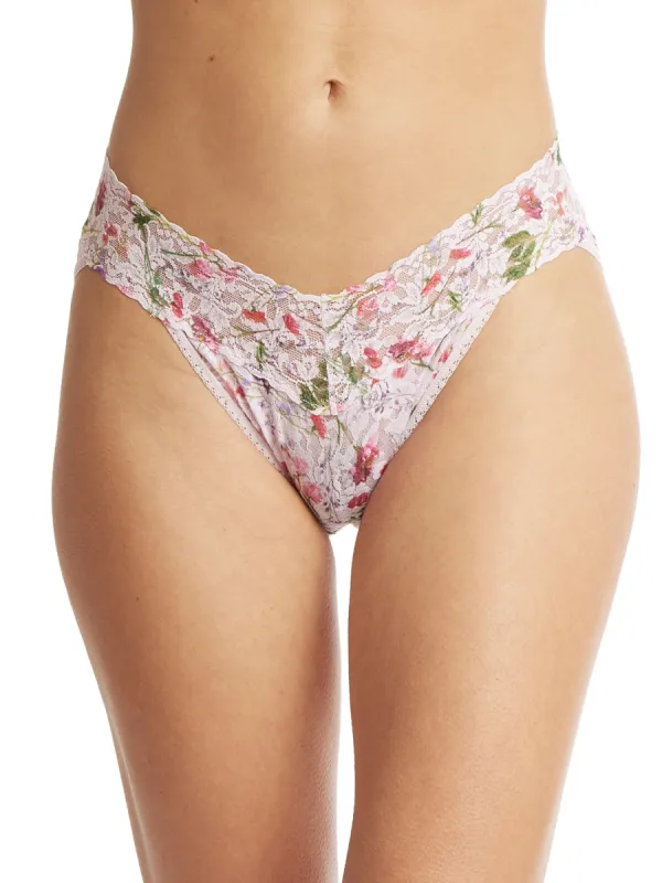 Printed Signature Lace V-Kini Rise And Vines Sale sold by Hanky Panky