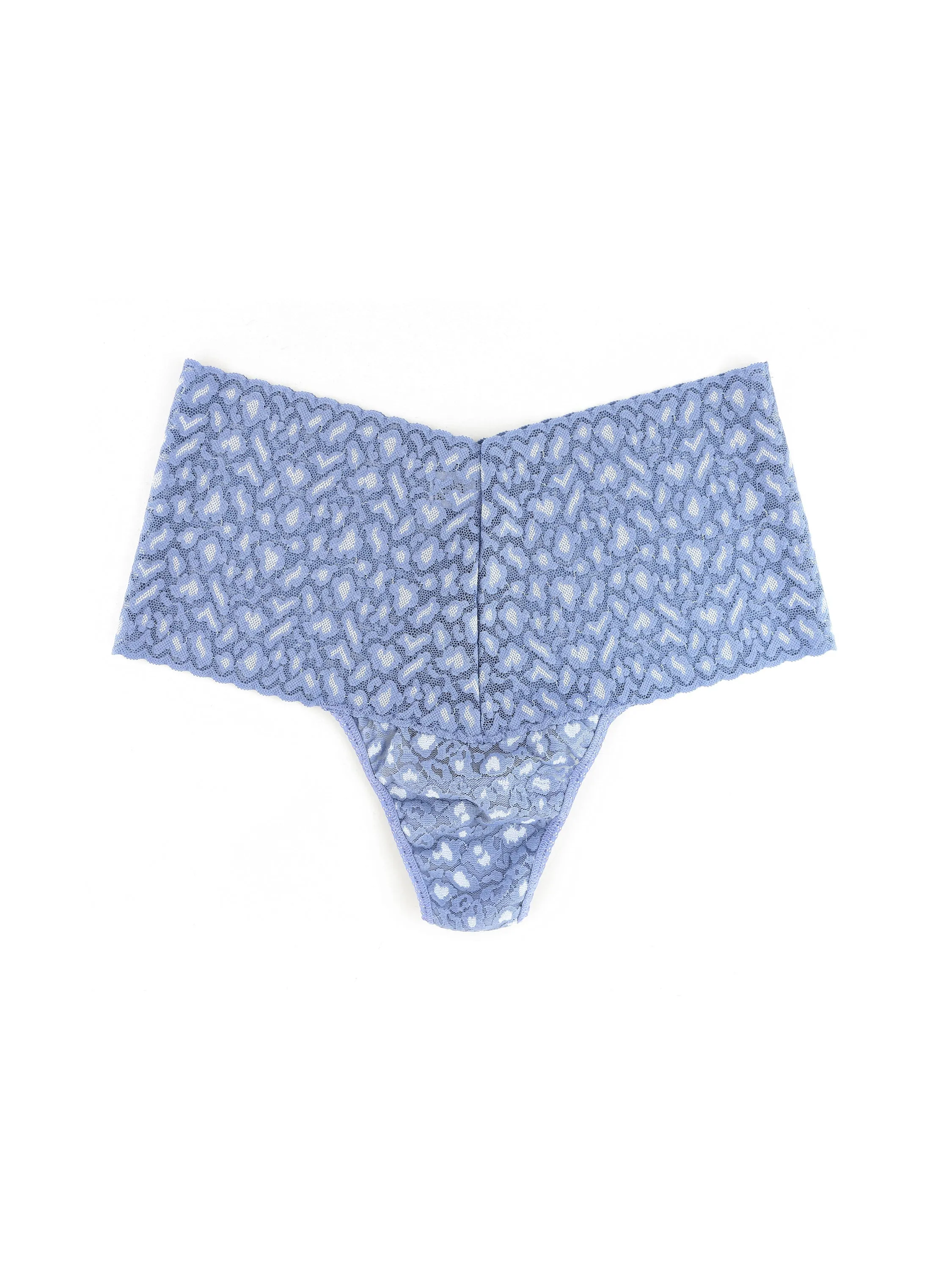 Cross-Dyed Leopard Retro Thong Stonewash Blue sold by Hanky Panky product image thumbnail 3