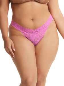 Plus Size Daily Lace™ Original Rise Thong Sale sold by Hanky Panky