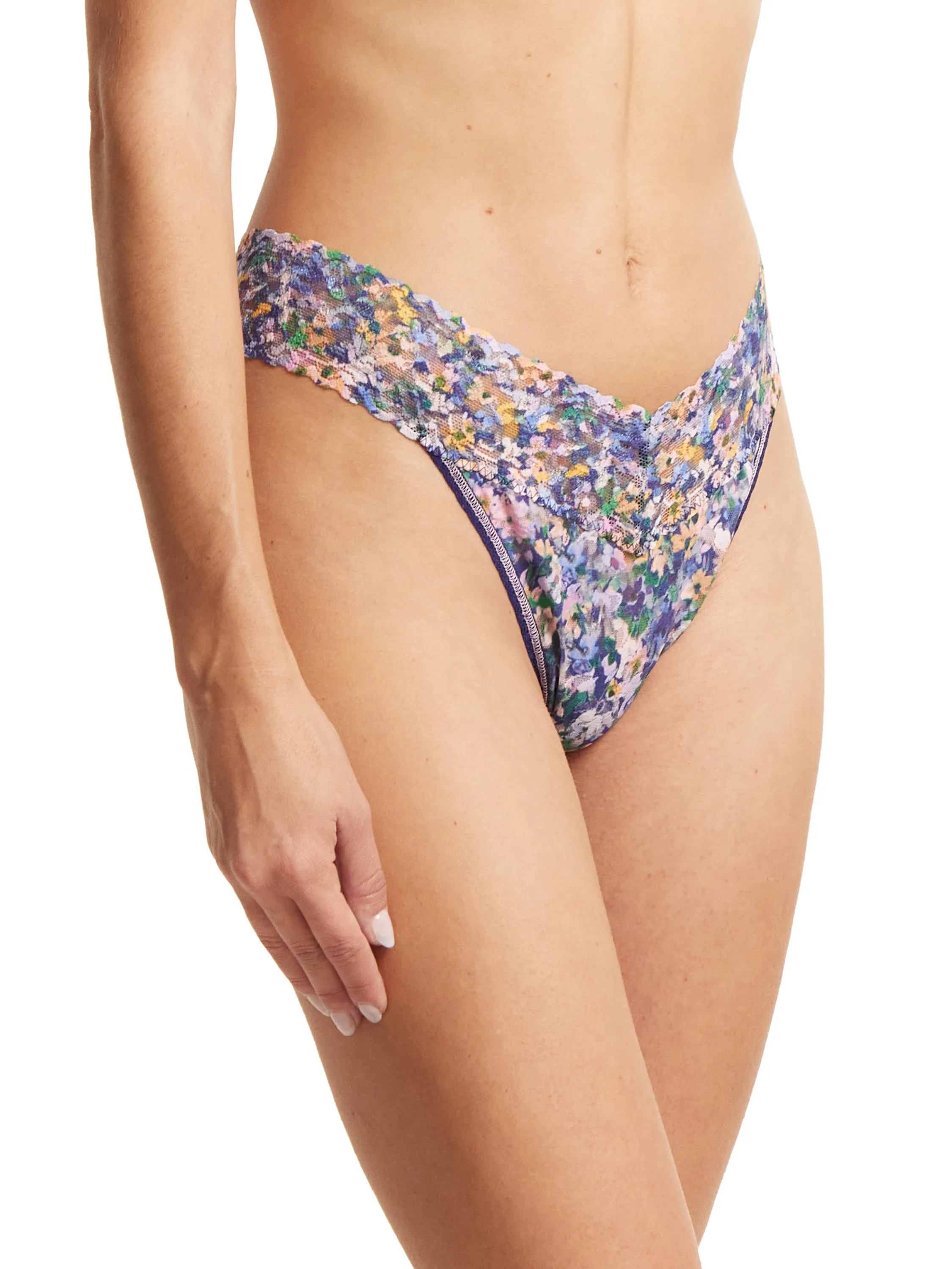 Printed Signature Lace Original Rise Thong Staycation Sale sold by Hanky Panky product image thumbnail 3