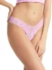 Signature Lace Low Rise Thong Cotton Candy Pink sold by Hanky Panky