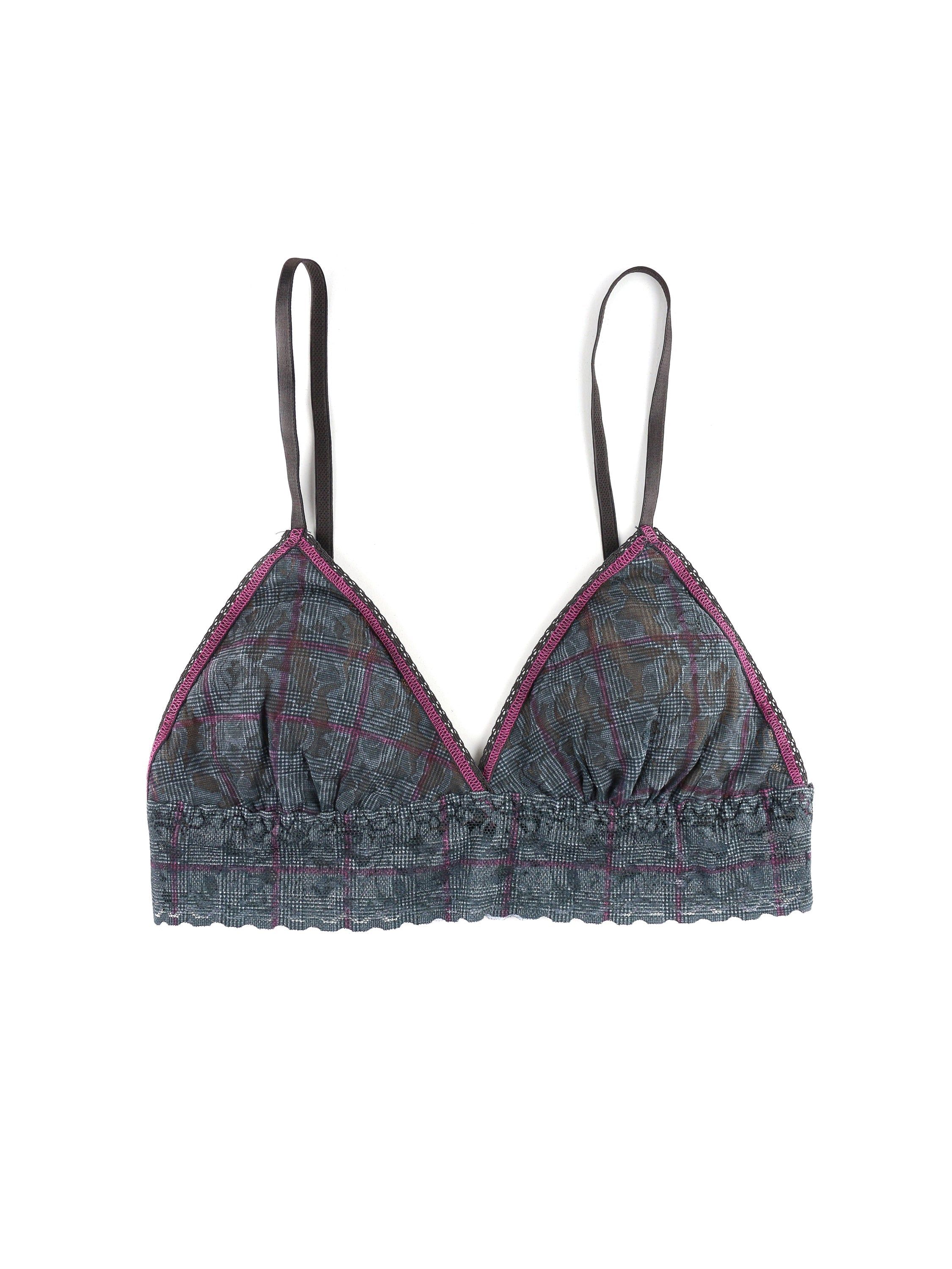 Printed Signature Lace Padded Triangle Bralette Sale Academy Check sold by Hanky Panky