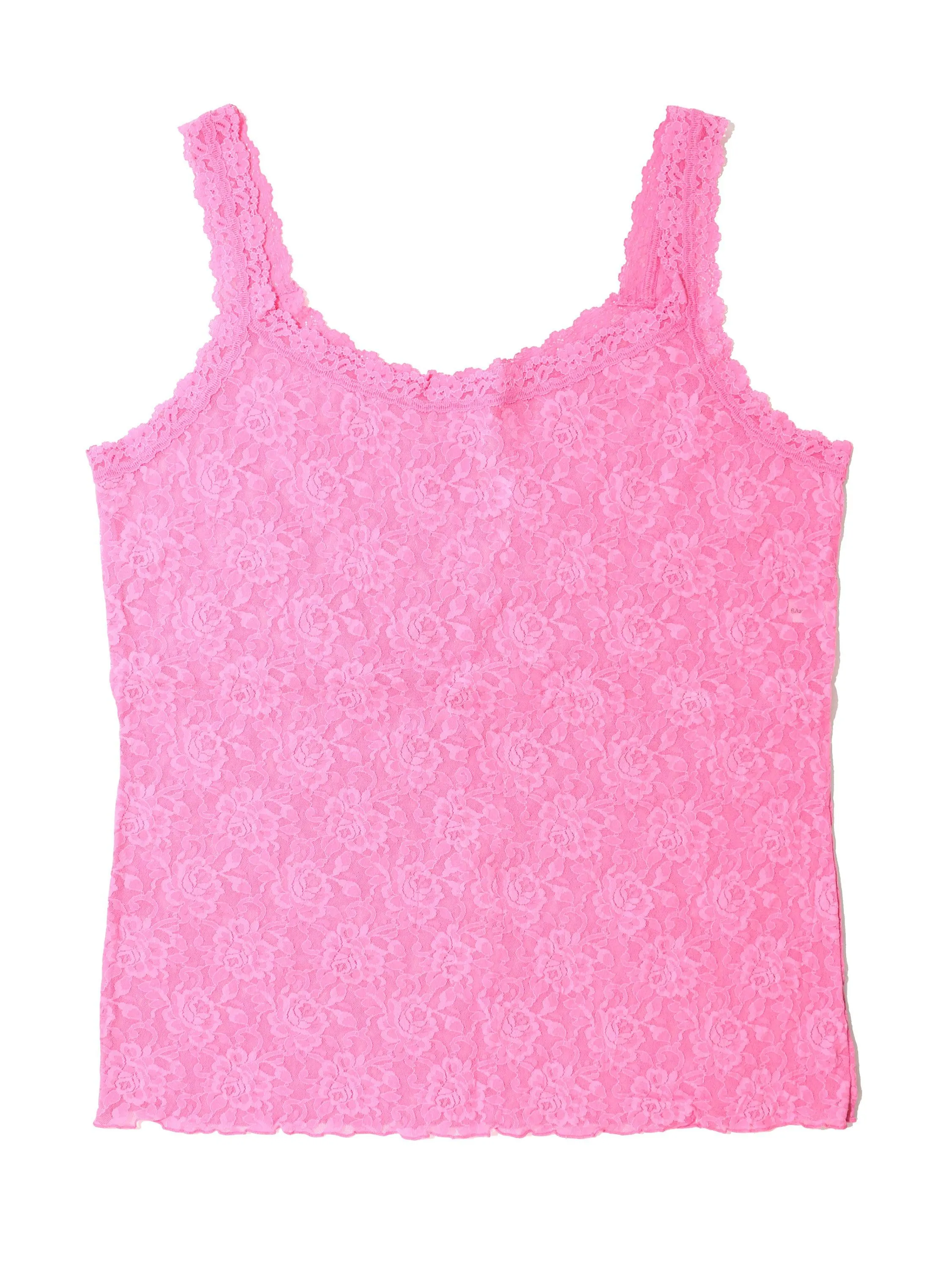 Plus Size Signature Lace Classic Cami Taffy Pink Sale sold by Hanky Panky