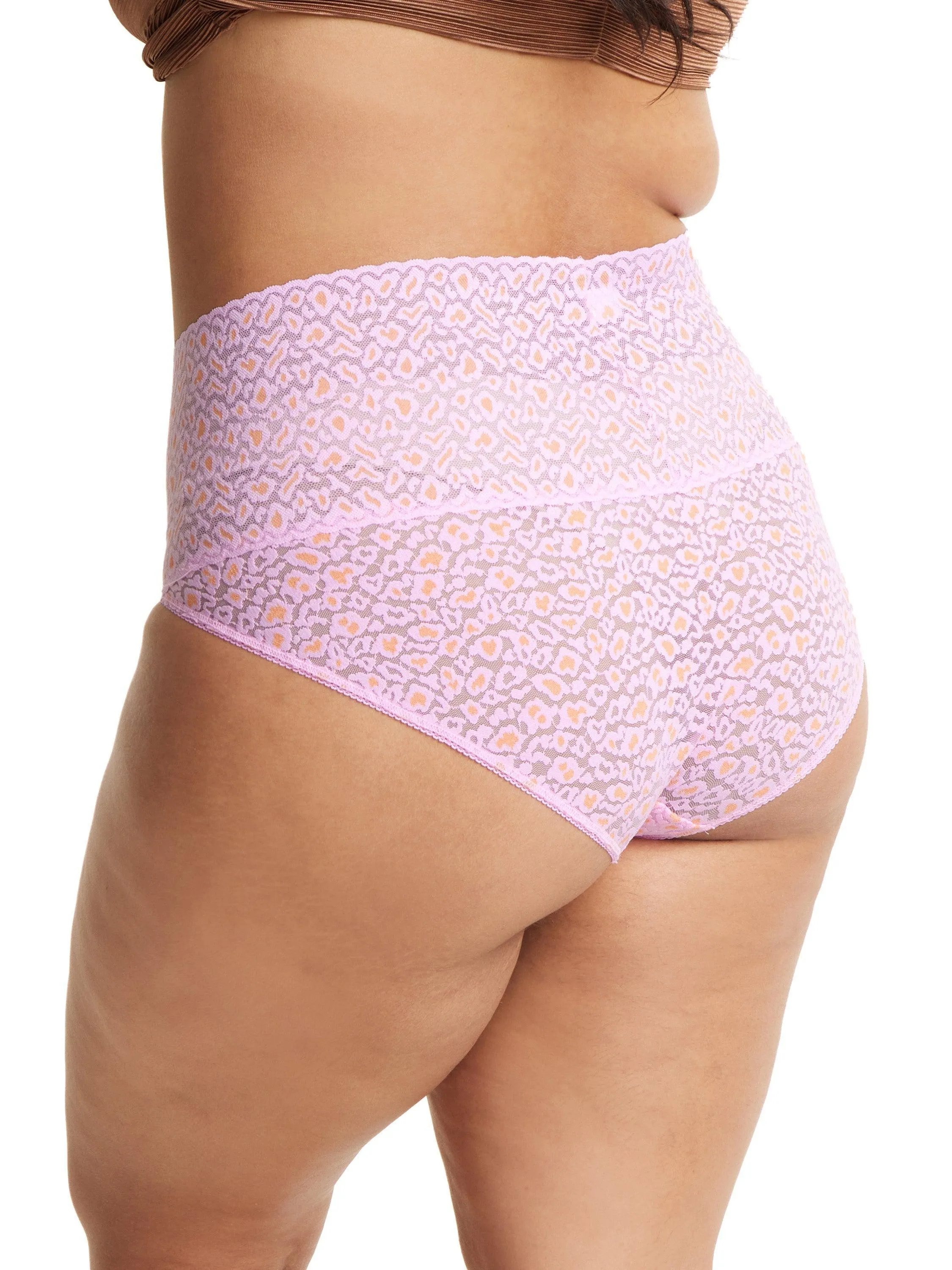 Cross Dyed Leopard Plus Retro V-Kini Rose Petal/ Orange sold by Hanky Panky product image thumbnail 2
