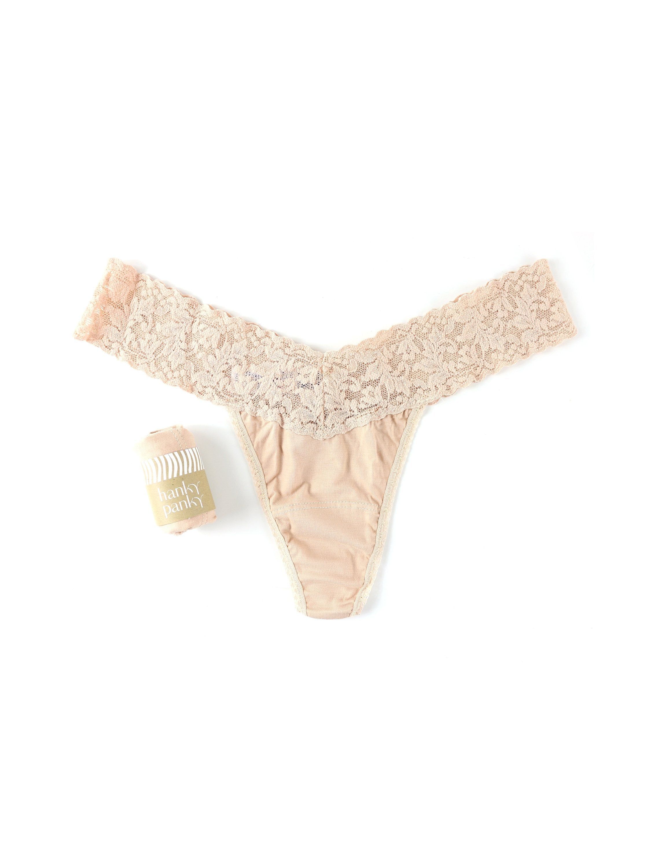 Petite Size Supima® Cotton Low Rise Thong sold by Hanky Panky product image thumbnail 6