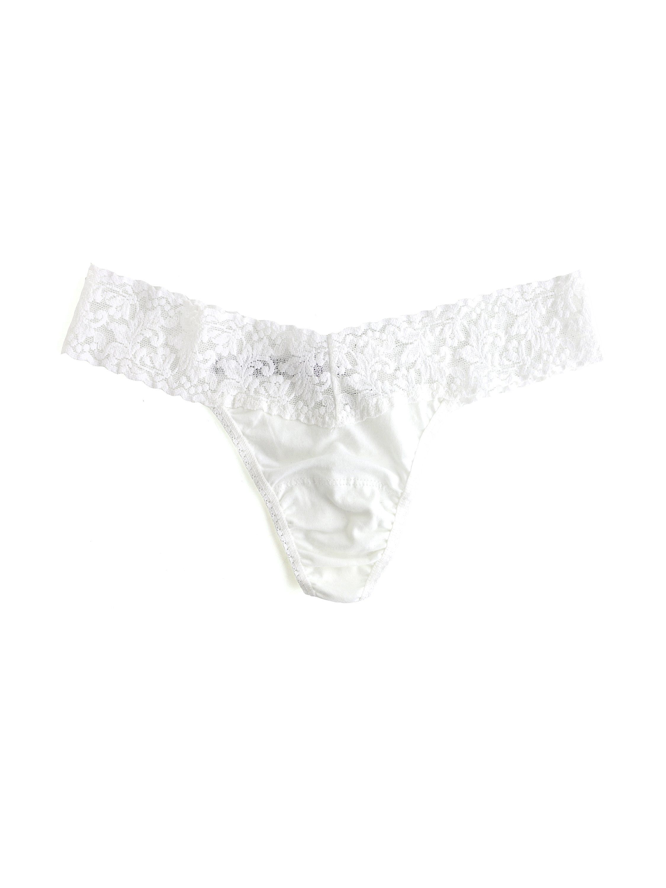 Petite Size Supima® Cotton Low Rise Thong sold by Hanky Panky
