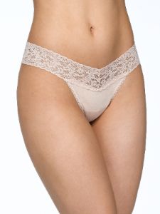 Petite Size Supima® Cotton Low Rise Thong sold by Hanky Panky