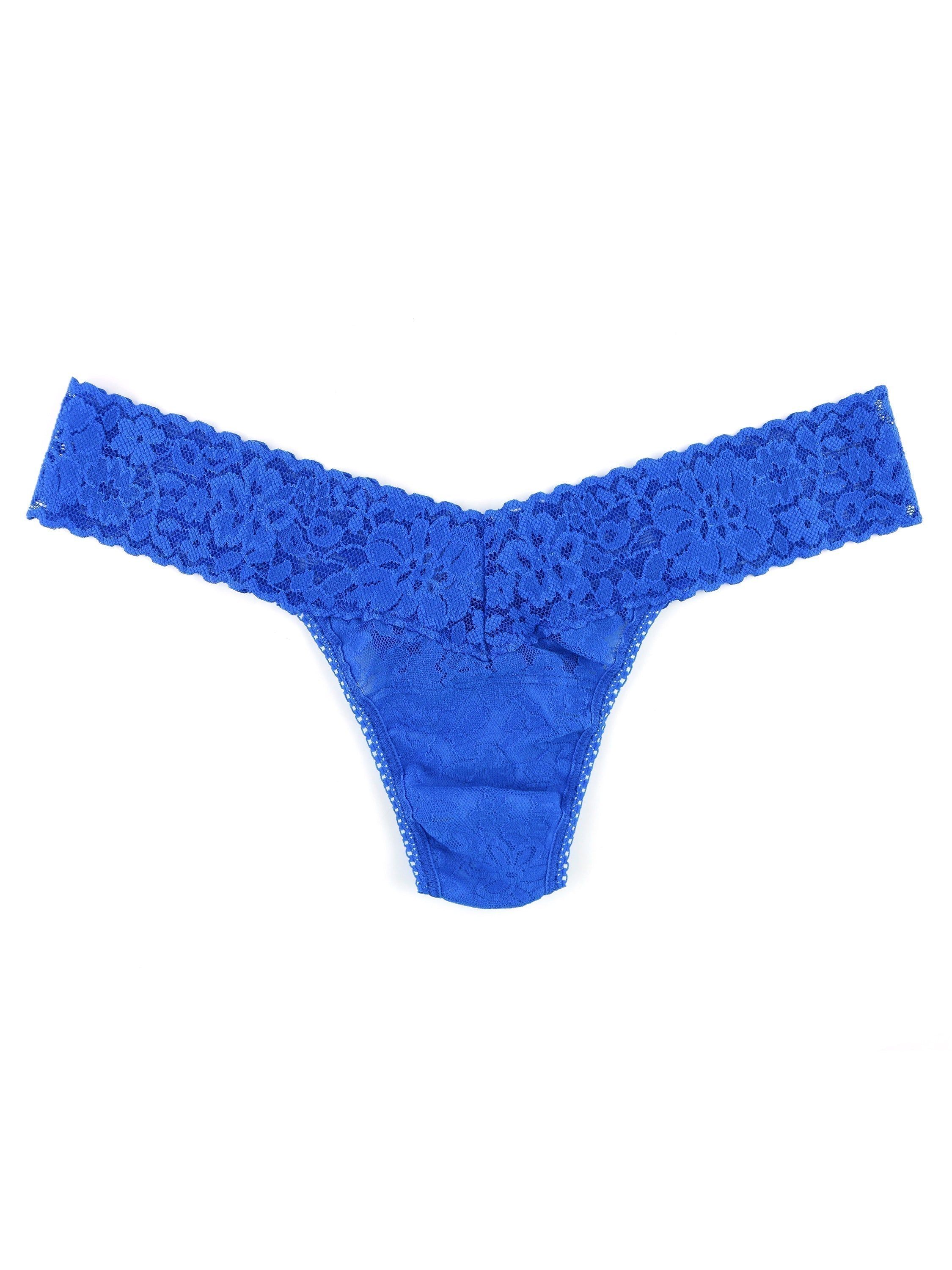 Daily Lace™ Low Rise Thong Bold Blue Sale sold by Hanky Panky