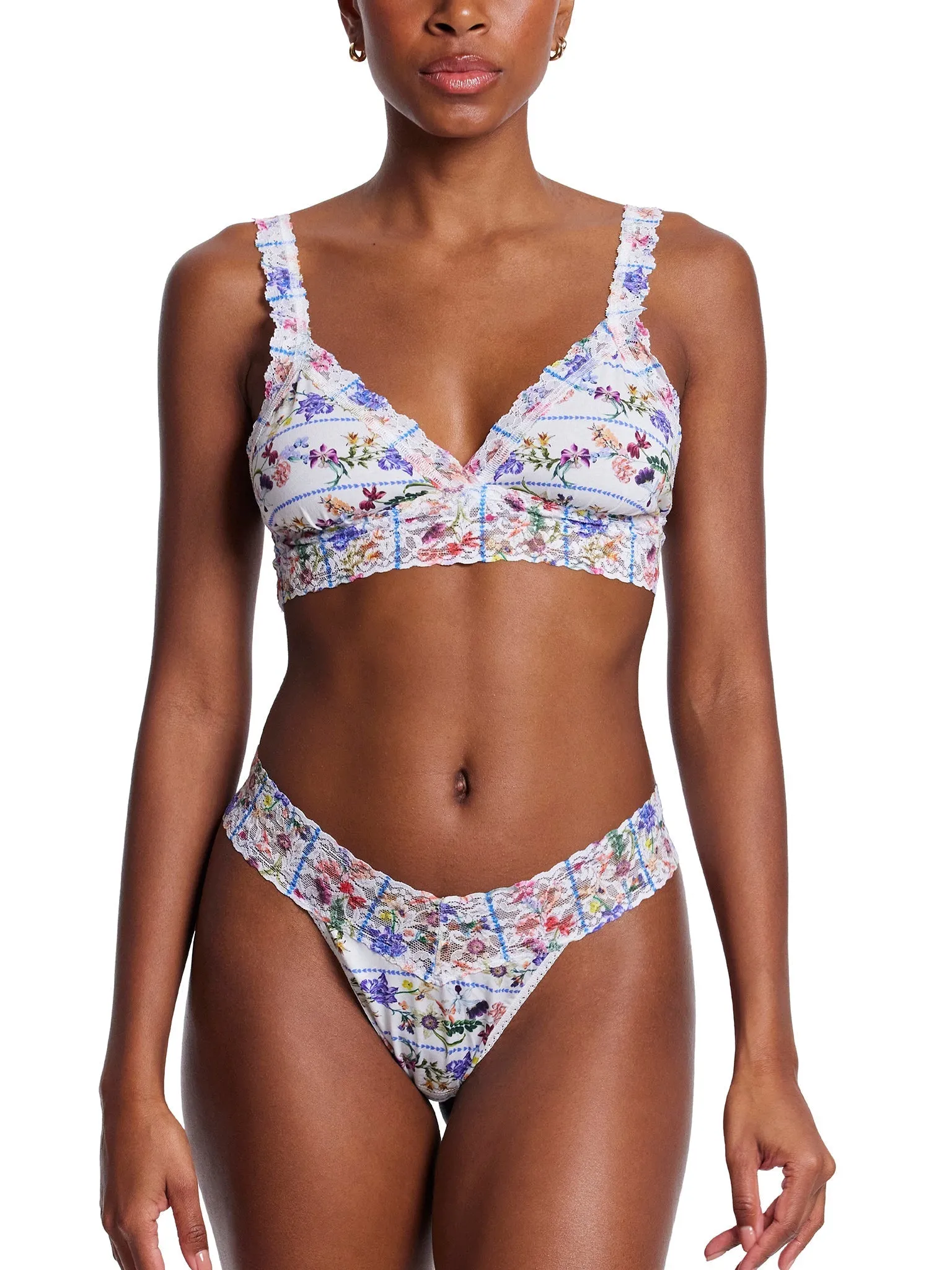 Supima® Cotton Printed Padded Bralette Flower Crown Sale sold by Hanky Panky product image thumbnail 5