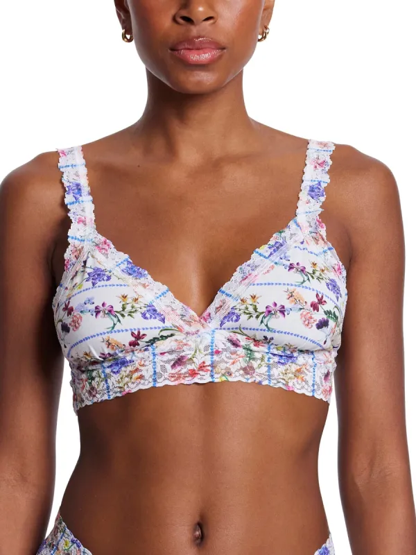 Supima® Cotton Printed Padded Bralette Flower Crown Sale sold by Hanky Panky
