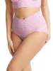 Cross Dyed Leopard Retro V-Kini Rose Petal/ Orange sold by Hanky Panky