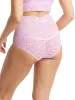 Cross Dyed Leopard Retro V-Kini Rose Petal/ Orange sold by Hanky Panky