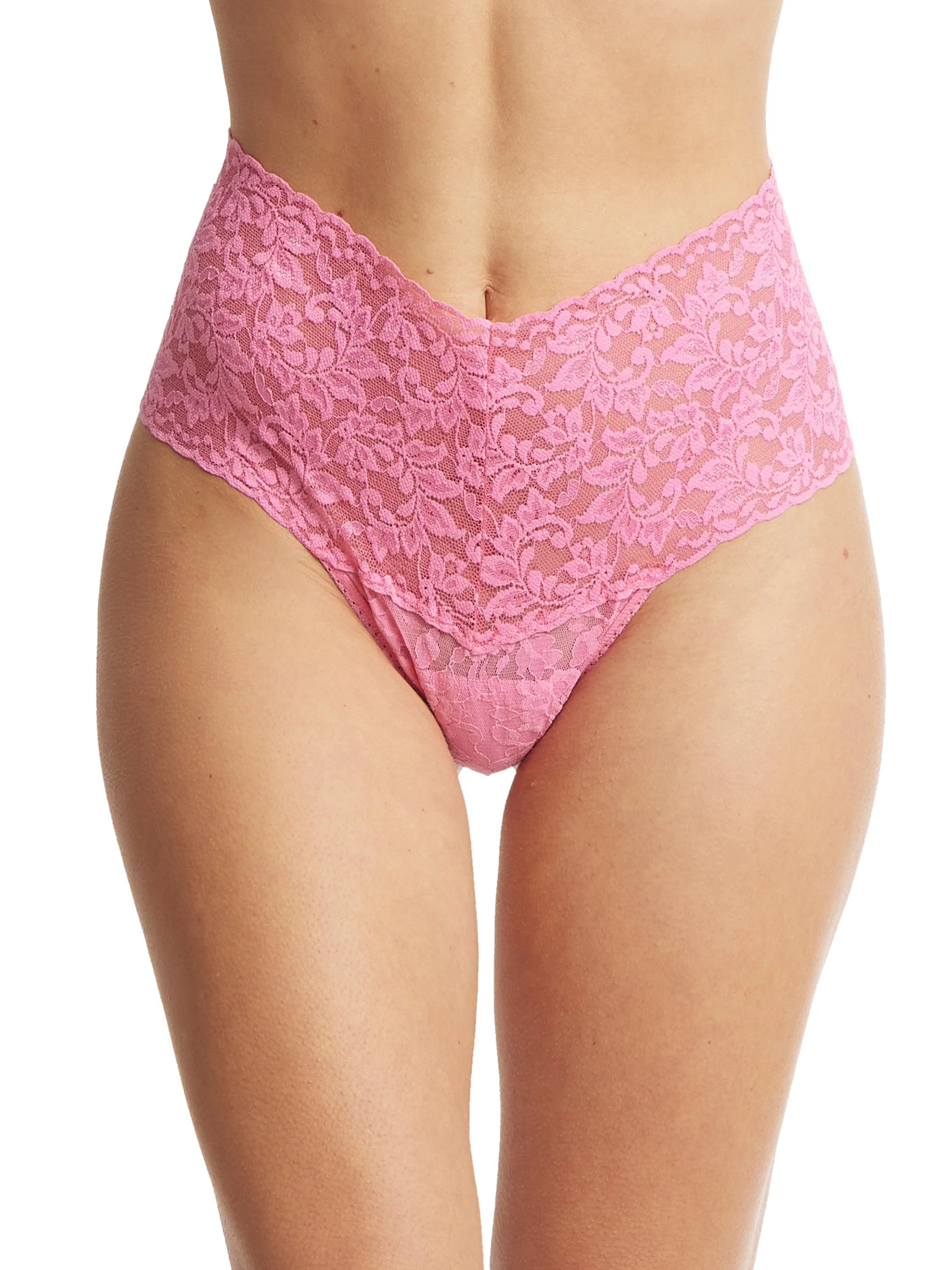 Retro Lace Thong Taffy Pink Sale sold by Hanky Panky product image thumbnail 2