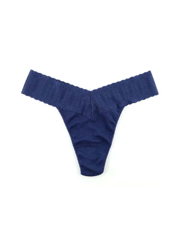 ECO Rx™ Original Rise Thong Inky Blue Sale sold by Hanky Panky