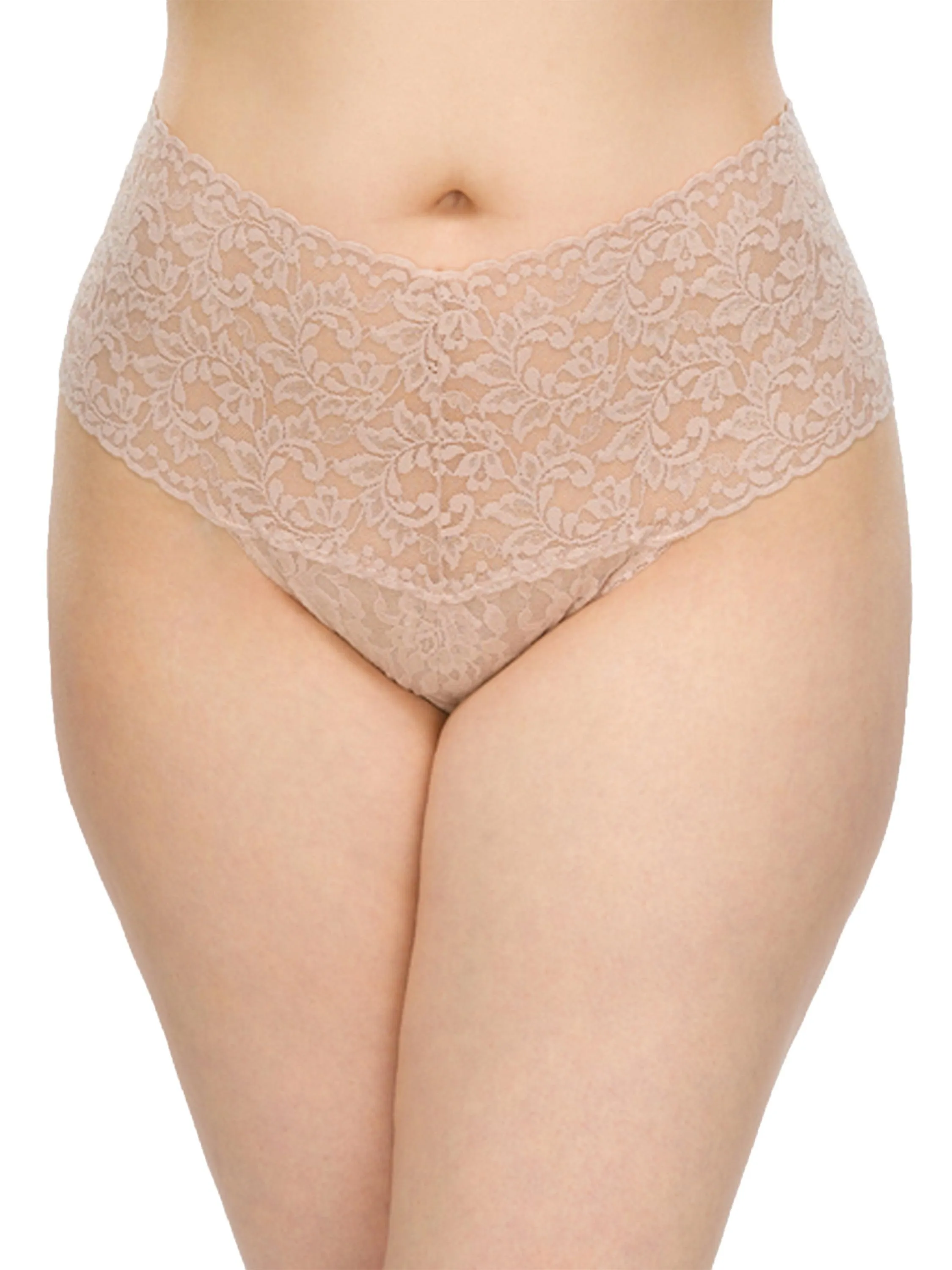Plus Size Retro Lace Thong Chai sold by Hanky Panky product image thumbnail 2