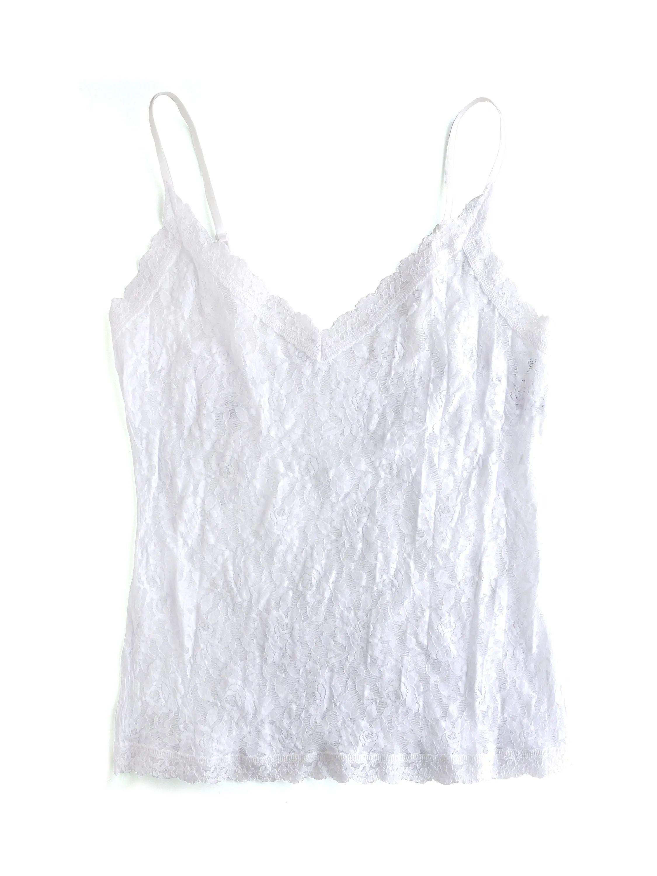 Signature Lace® V-Front Cami White sold by Hanky Panky