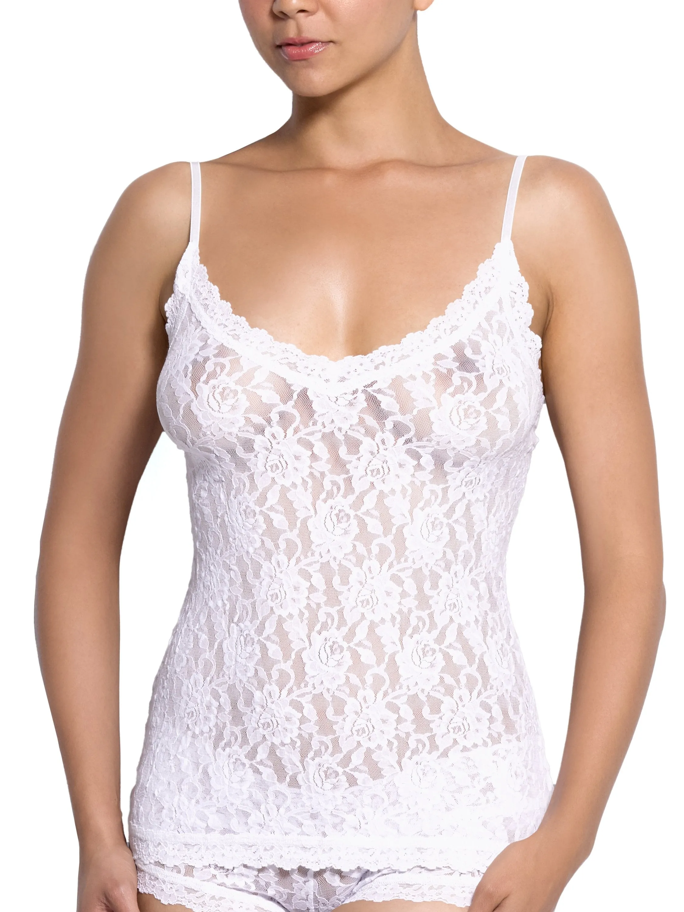 Signature Lace® V-Front Cami White sold by Hanky Panky product image thumbnail 2