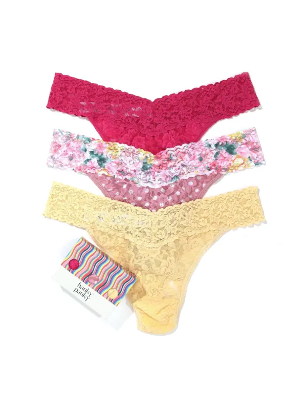 3 Pack Original Rise Thongs Exclusive Sale sold by Hanky Panky