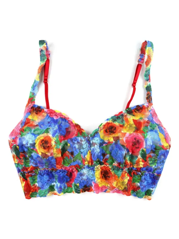 Printed V-Neck Retro Lace Bralette Sale sold by Hanky Panky