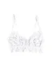 V-Neck Retro Lace Bralette White Sale sold by Hanky Panky