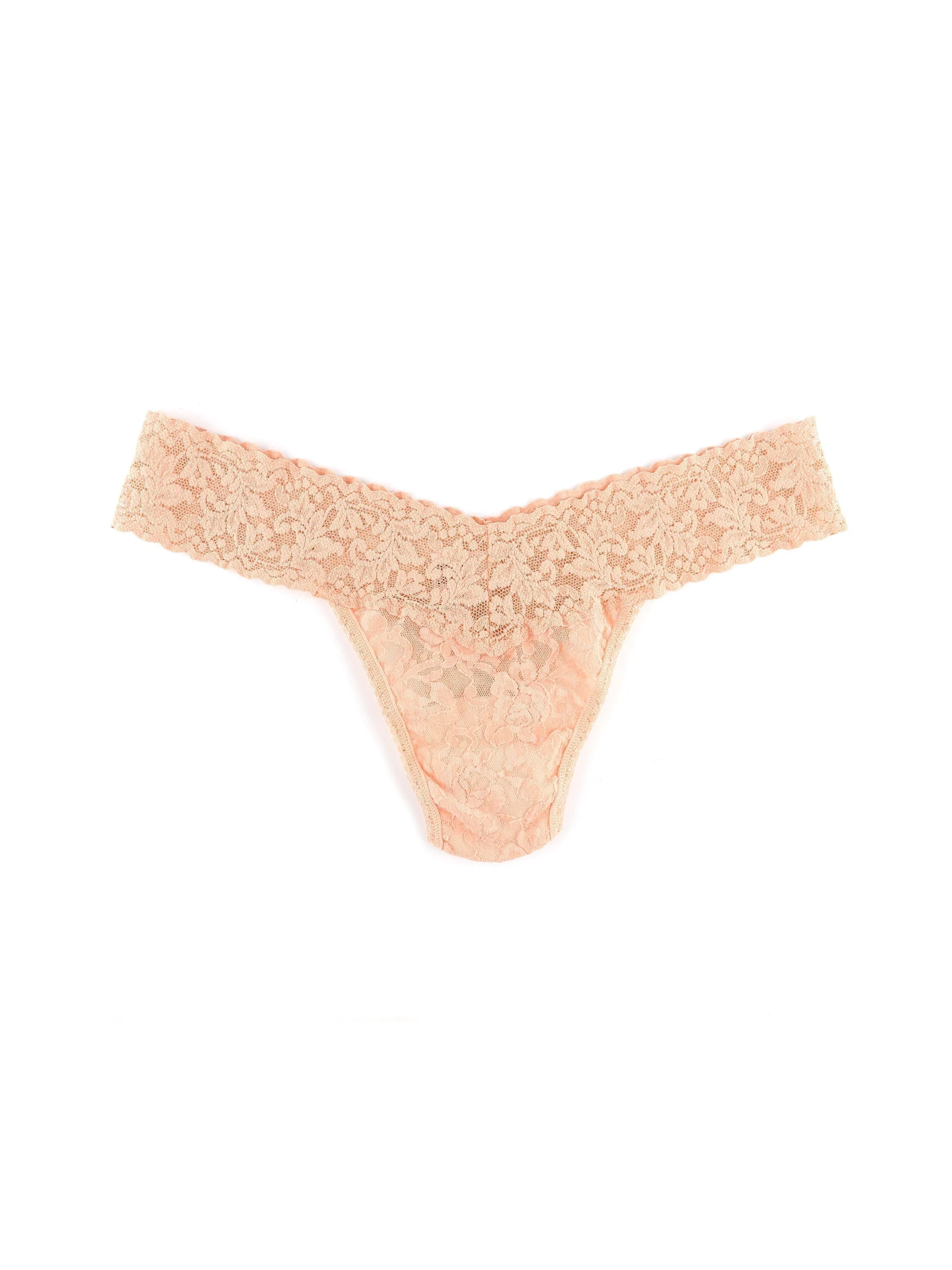 Signature Lace Low Rise Thong Orange Blossom sold by Hanky Panky